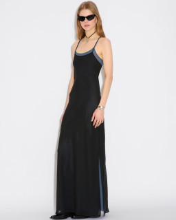 Elegant Forest Green Evening Dress with Belt