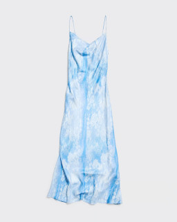 Long Sleeved Blue Maxi Dress