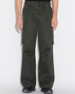 Wide Leg Cargo Trousers