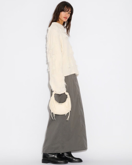 Leather Bag with Tassels